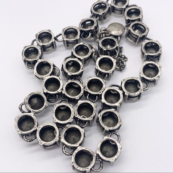 J. Crew Martha Swarovski Crystal Silver Necklace - Picture 4 of 4